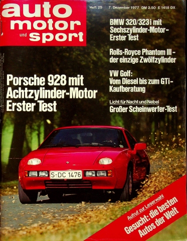 Deckblatt Auto Motor und Sport (25/1977)